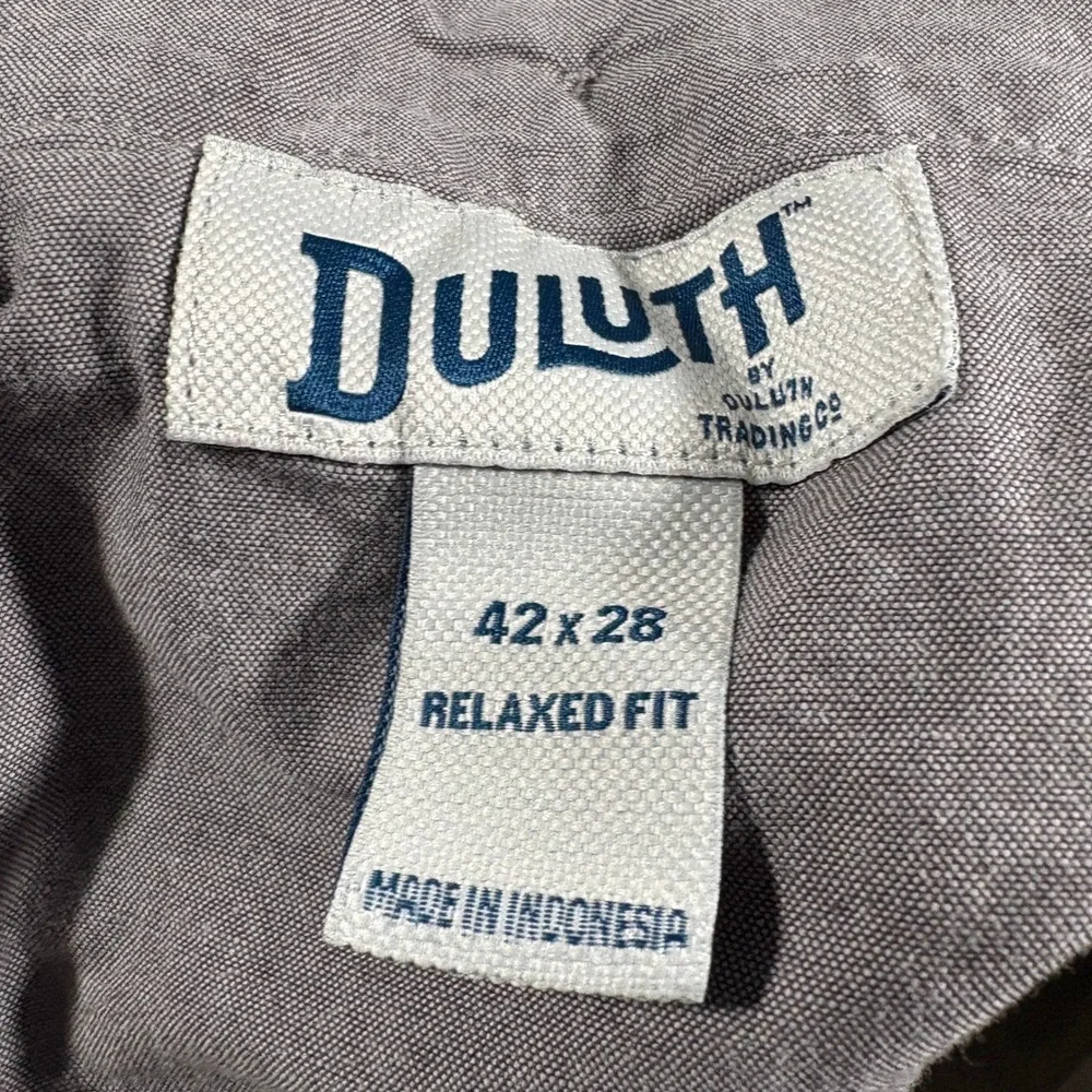 Duluth Trading Co Flex Ballroom Khakis Men 42x28 (Fits 42x25) Tan‎ Relaxed Fit